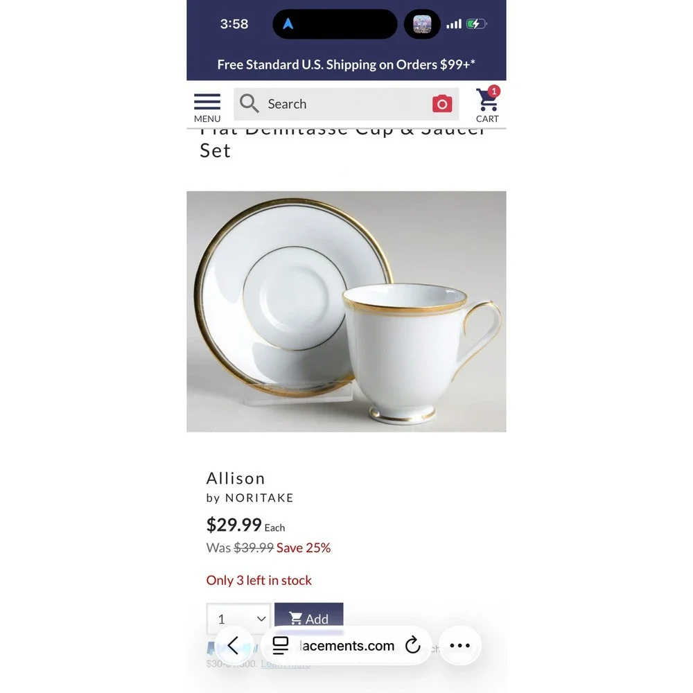Noritake Allison VINTAGE 2610 Coffee Pot 12 Cups/Saucers Set Gold‎ Trim Japan